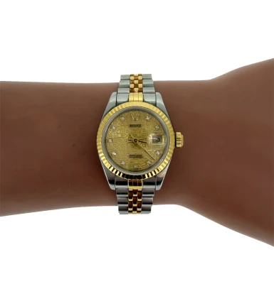 Rolex 26mm Datejust 18ct Gold & Stainless Steel 1993 Box/papers