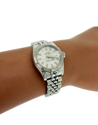 Rolex 26mm Datejust- 18ct White Gold & Stainless Steel ( Concealed Clasp) Year 2008 Model; 179174