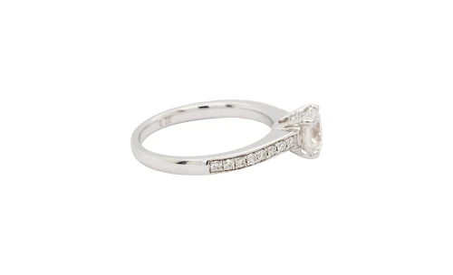 1.30ct Diamond ( GIA) & 18ct White Gold Solitaire Ring 3.7g