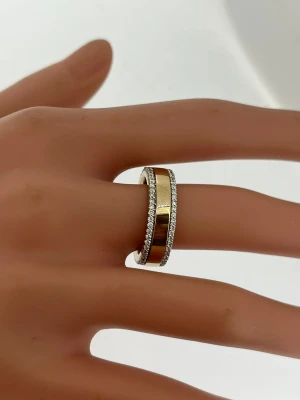 0.71ct Full Natural Diamond & 9ct Gold 6.5mm Wedding Band 9.8g