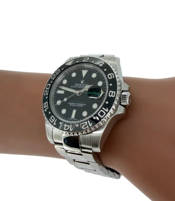 Rolex 40mm GMT Master 2 Stainless Steel 2016 Box & Papers