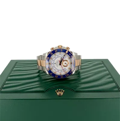 Rolex 44mm Yachtmaster 2 (2013 Box & Papers) 18ct Rose Gold & Stainless Steel