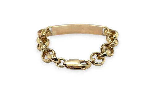 9ct Gold Baby Identity Bracelet 5 Inch 9.6g