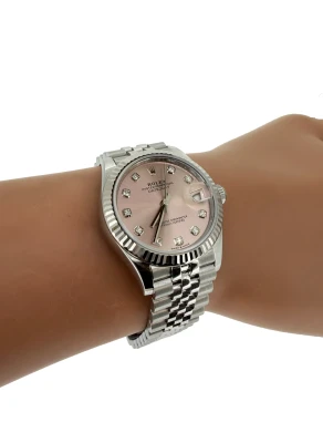 Rolex 31mm Datejust DIAMOND 18ct White Gold & Stainless Steel 2024 Box & Papers