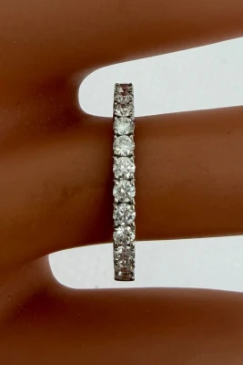 0.46ct Diamond & Platinum Eternity/Wedding Band 3.2g