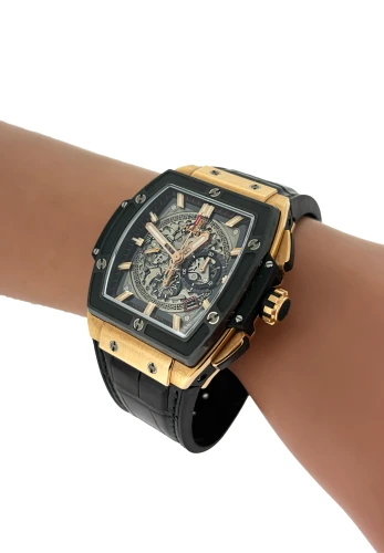 Hublot 45mm  " Spirit of Big Bang- 18ct Gold/Ceramic 2019 Box & Papers Model:601.OM.0183.LR