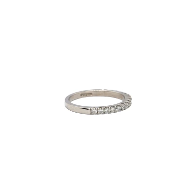 0.51ct Diamond & Platinum Eternity/Wedding Band 3.6g