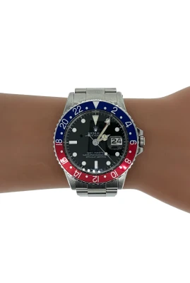 Rolex 40mm GMT Master "Pepsi" Stainless Steel Year 1966 - Model: 1675/0