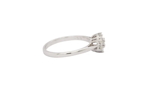 0.33ct Diamond & 9ct White Gold Cluster Ring 2.0g