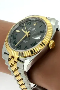 Rolex 41mm DateJust Wimbledon 18ct Gold & Stainless Steel 2026 Box & Papers