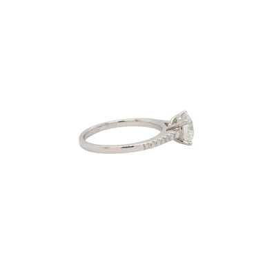 1.51ct Lab Grown Diamond & Platinum Solitaire Ring 4.3g
