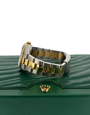 Rolex 34mm Oyster Perpetual Date- 18ct Gold & Stainless Steel 1995 Box & Papers