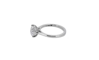 2.06ct Lab Grown Diamond & Platinum Solitaire Ring 5.6g