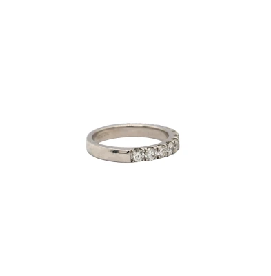 0.97ct Natural Diamond & Platinum 3.0mm Eternity/Wedding Band 5.1g
