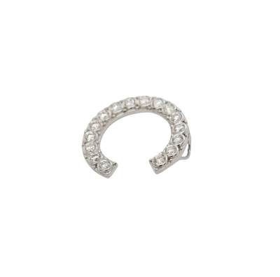0.56ct Natural Diamond & 18ct White Gold -Initial C Pendant ( 20.0 x 20.0mm) 2.23g