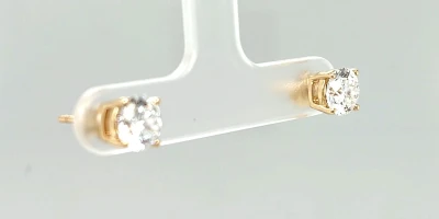 2.00ct Lab Grown Diamond  & 9ct Yellow Gold Stud Earrings 1.8g