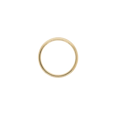 18ct Yellow Gold 2mm Traditional Court Wedding Band 2.4g