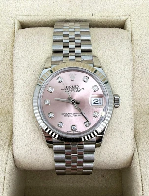 Rolex 31mm Datejust DIAMOND Dial - 18ct White Gold & Stainless Steel UNWORN 2024 Box & Papers Model: 278274