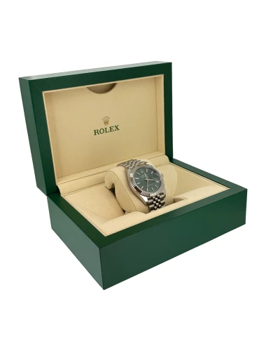 Rolex 41mm Datejust -Green Dial 18ct White Gold & Stainless Steel 2023 Box & Papers Model: 126334