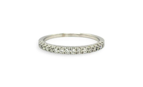 1.50ct Natural Diamond Solitaire & Wedding Band Set- 14ct White Gold 5.45g