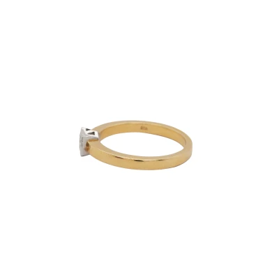 0.35ct Natural Diamond & 18ct Gold Solitaire Ring 3.8g