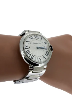 Cartier 36mm Balon Blue (2015 Box & Papers) Stainless Steel £3150