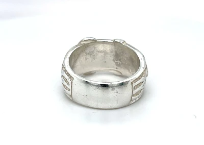 13.5mm Silver Buckle Ring 15g