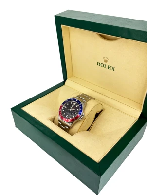 Rolex 40mm GMT Master "Pepsi" Stainless Steel Year 1966 - Model: 1675/0