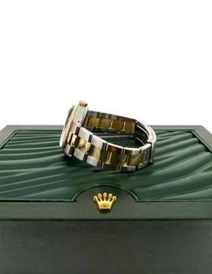 Rolex 34mm Oyster Date 18ct Gold/Stainless Steel Year 1969 AM Diamond Dial