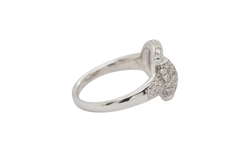 0.74ct Natural Diamond Solitaire & 18ct White Gold Halo/Solitaire Ring 4.32g