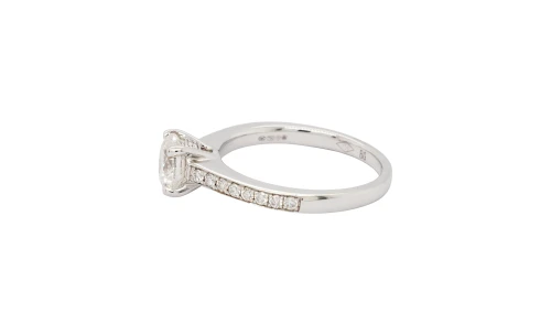 1.30ct Diamond ( GIA) & 18ct White Gold Solitaire Ring 3.7g