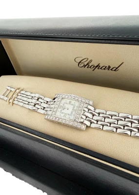 Chopard YOUR Hour Solid 18ct White Gold & Diamond Watch: 13/6621