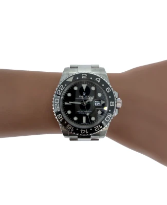 Rolex 40mm GMT Master 2 Stainless Steel 2016 Box & Papers