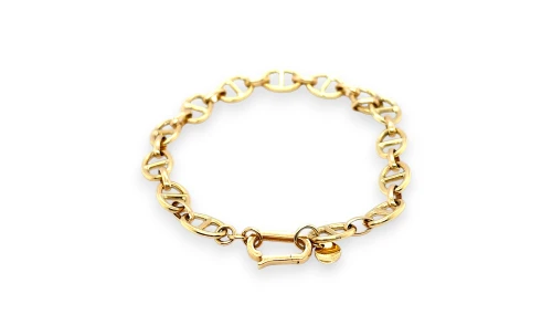 9ct Gold 7.0mm Anchor Link Fancy Bracelet 7.0 Inch 4.9g