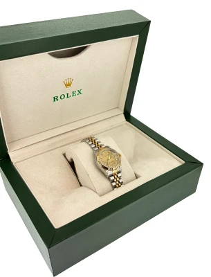 Rolex 26mm Datejust 18ct Gold/Stainless Steel Diamond 1987 Box & Papers