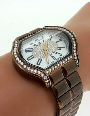 De la Cour CITY 38 x 34mm ( Limited Edition Year 2024) Diamond & Stainless Steel Bronze Colour L/E 2024