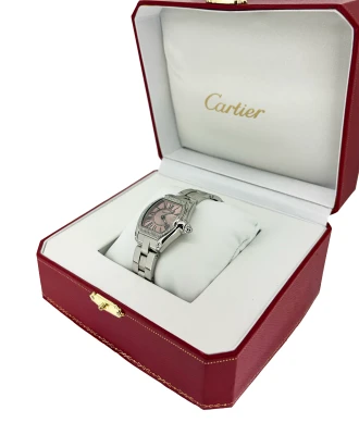 Cartier 31mm Roadster- Stainless Steel & Diamond ( Circa 2015) 2675