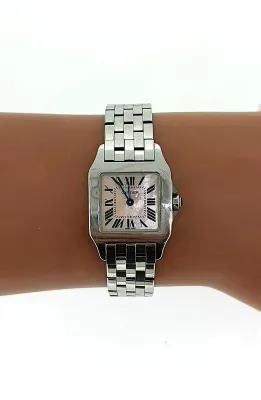 Cartier Demoiselle 20mm Stainless Steel & Pink Mother of Pearl (year 2013) Model: 2698