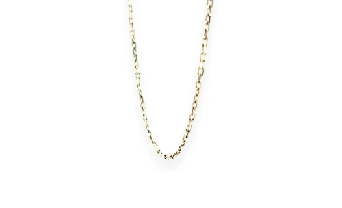 9ct White Gold 2.1mm Diamond Cut Belcher Chain 5.2g, 18 inch