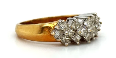 1.00ct Diamond & 18ct Gold Dress Ring 5.4g