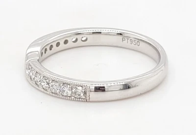 0.25ct Diamond & Platinum Shape to Fit Wedding/Eternity Band 3.5g