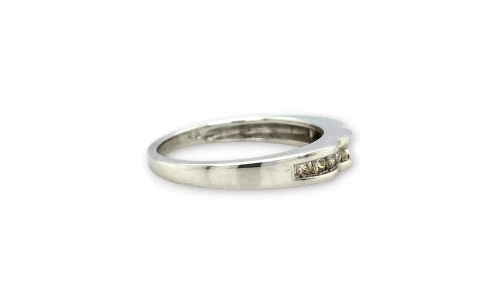 0.25ct Diamond & 9ct White Gold Eternity/Wedding Band 2.65g