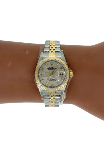 Rolex 26mm Datejust -Ivory Jubilee Dial (1994 Box & Papers) 18ct Gold & Stainless Steel Model: 69173