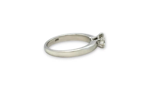 0.50ct Natural Diamond & Platinum Solitaire Ring 4.64g