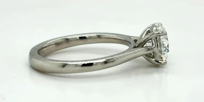 1.50ct Lab Grown Diamond & Platinum Solitaire Ring 5.0g