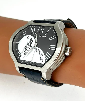 De la Cour City Sport POLO Automatic 48 x 47mm ( Limited Edition 22/500 Year 2009) Stainless Steel/Leather