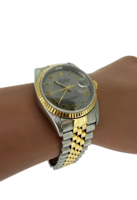 Rolex 36mm Datejust 18ct Gold & Stainless Steel (Year 1995) Model: 16233