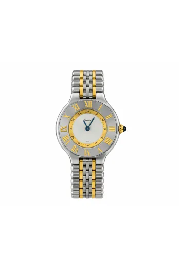 Cartier 28mm Must De Cartier 21- 18ct Gold & Stainless Steel (1996 Box & Papers) Model: 1340