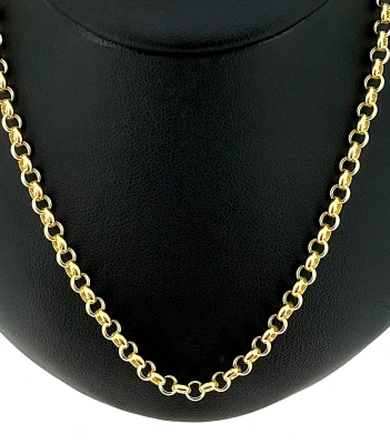 9ct Gold 4.0mm Belcher Chain 24inch