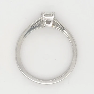 0.40ct Diamond & Platinum Solitaire Ring 5.0g Size L1/2